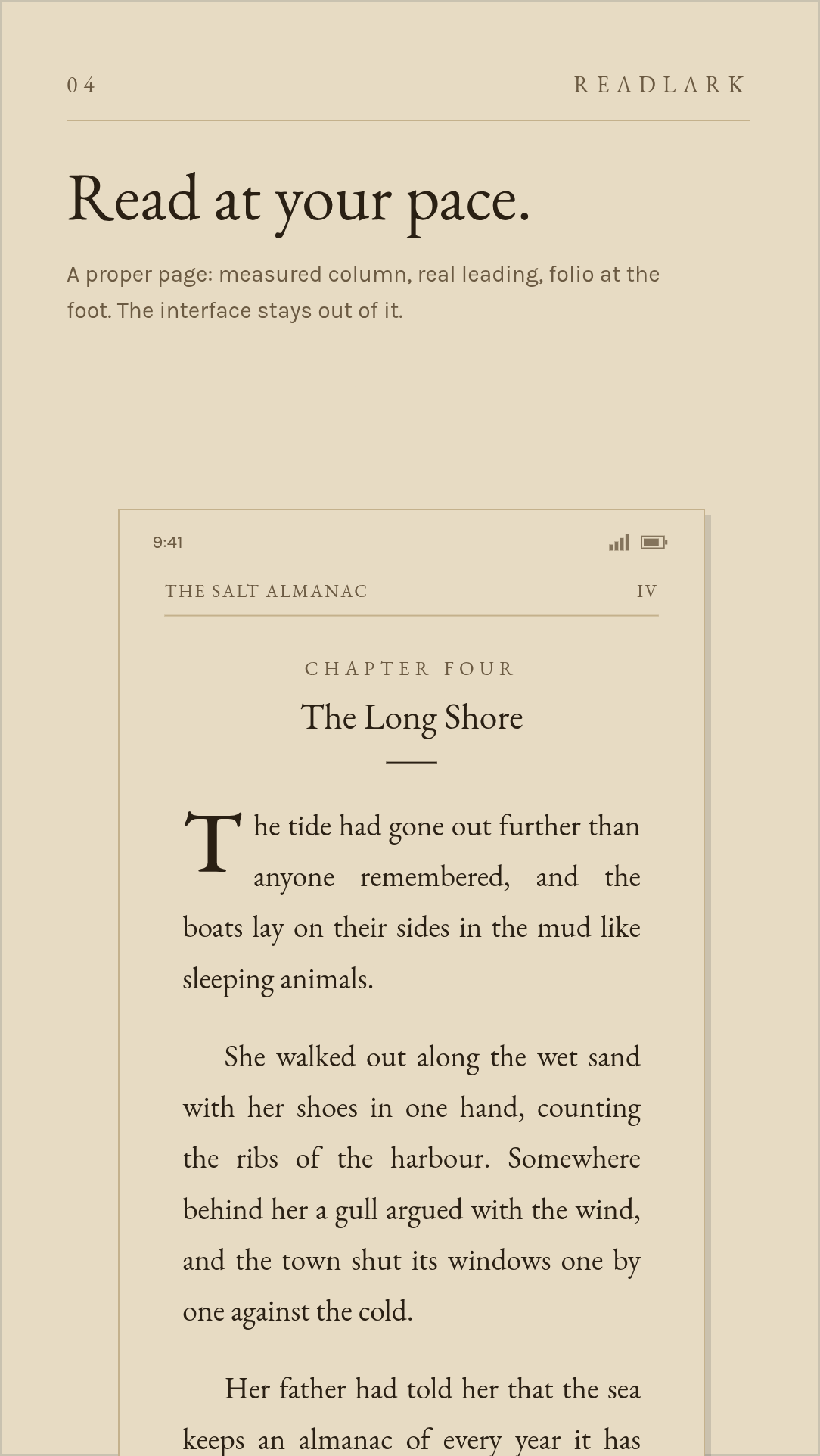 Readlark screen 4